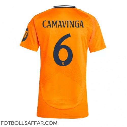 Real Madrid Eduardo Camavinga #6 Bortatröja Dam 2024-25 Kortärmad